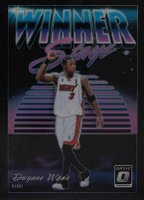 2018 Panini Donruss Optic Winner Stays #1 Dwyane Wade Black 1/1 Basketball Card