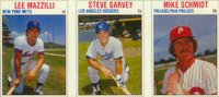1979 Hostess # Lee Mazzilli/Mike Schmidt/Steve Garvey Panel Baseball Card
