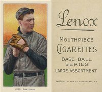 1909 White Borders Lenox-Black #244 Addie Joss Pitching Baseball Card