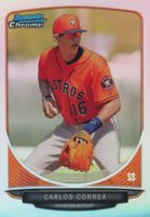 2013 Bowman Chrome Draft Picks & Prospects Top Prospects #TP-10 Carlos Correa Refractor Baseball Card