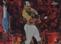2020 Topps Chrome Update Sapphire Edition #14 Giancarlo Stanton Red Baseball Card