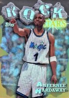 1997 Topps Rock Stars #RS6 Anfernee Hardaway Refractor Basketball Card