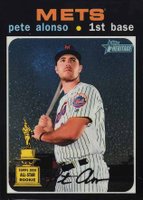 2020 Topps Heritage #457 Pete Alonso Chrome Baseball Card