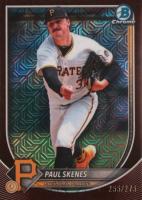 2025 Bowman Mega Box Chrome #30 Paul Skenes Burgundy Refractor Baseball Card