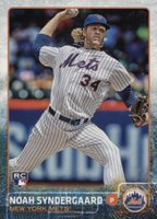 2015 Topps Update #US157 Noah Syndergaard Pitching-No Sparkle Baseball Card