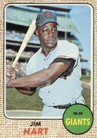 1968 Topps #73 Jim Hart Baseball Card