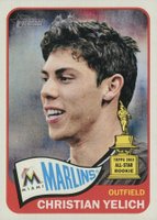 2014 Topps Heritage  #268 Christian Yelich Baseball Card