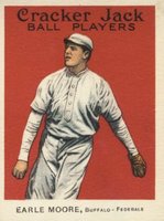 1915 Cracker Jack #124 Earle Moore Correct spell Earl Baseball Card
