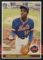 1985 Donruss Box Panels-Hand Cut #PC1 Dwight Gooden Baseball Card