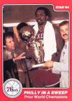 1983 Star Sixers Champions #23 Philly In A Sweep Basketball Card
