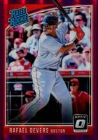 2018 Panini Donruss Optic #35 Rafael Devers Purple Baseball Card