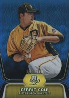 2012 Bowman Platinum Prospects #BPP69 Gerrit Cole Blue Refractor Baseball Card