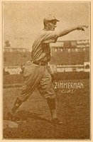 1914 Texas Tommy Type 1 # Heinie Zimmerman Baseball Card