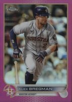 2022 Topps Chrome #141 Alex Bregman Magenta Refractor Baseball Card