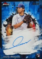 2024 Topps Finest Finest Autographs #FASI Shota Imanaga Blue Refractor Baseball Card