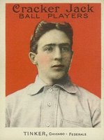 1915 Cracker Jack #3 Joe Tinker Baseball Card