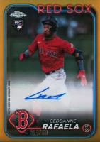 2024 Topps Chrome Update Chrome Baseball Update Series Autographs #ACCR Ceddanne Rafaela Gold Refractor Baseball Card