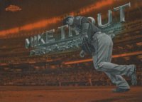 2016 Topps Chrome Perspectives #PC-16 Mike Trout Orange Baseball Card